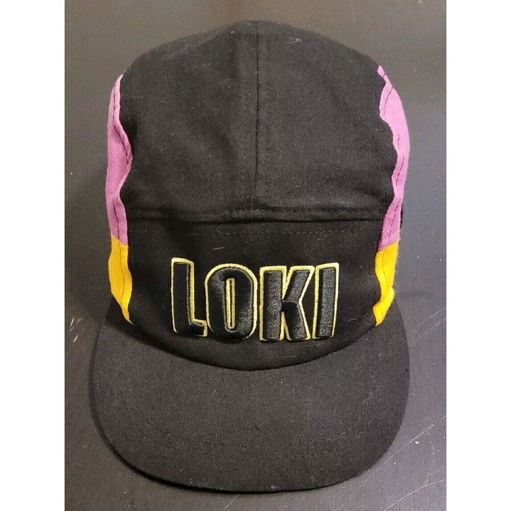 Disney Parks 2023 Marvel Adult Loki Master of Mischief Baseball Hat Cap 5 Panel